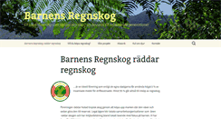 Desktop Screenshot of barnensregnskog.se